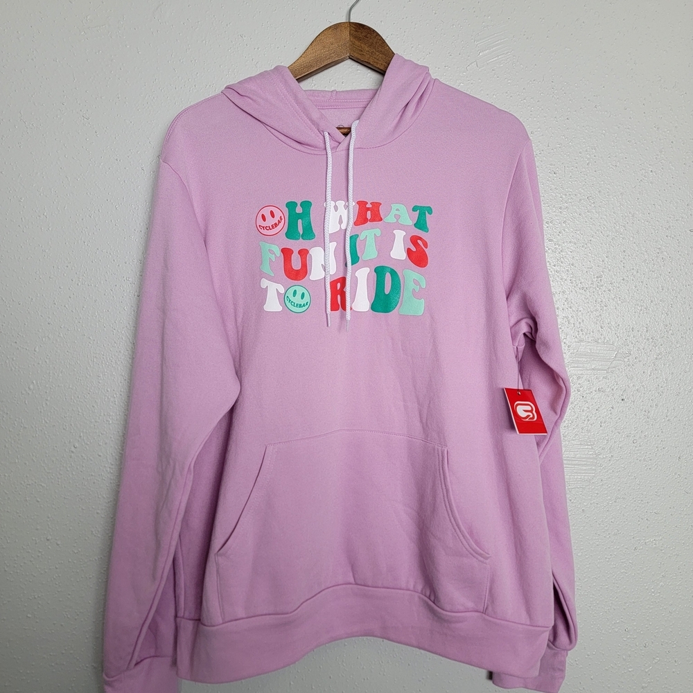 NWT Cyclebar Pink Fun Ride Hoodie
